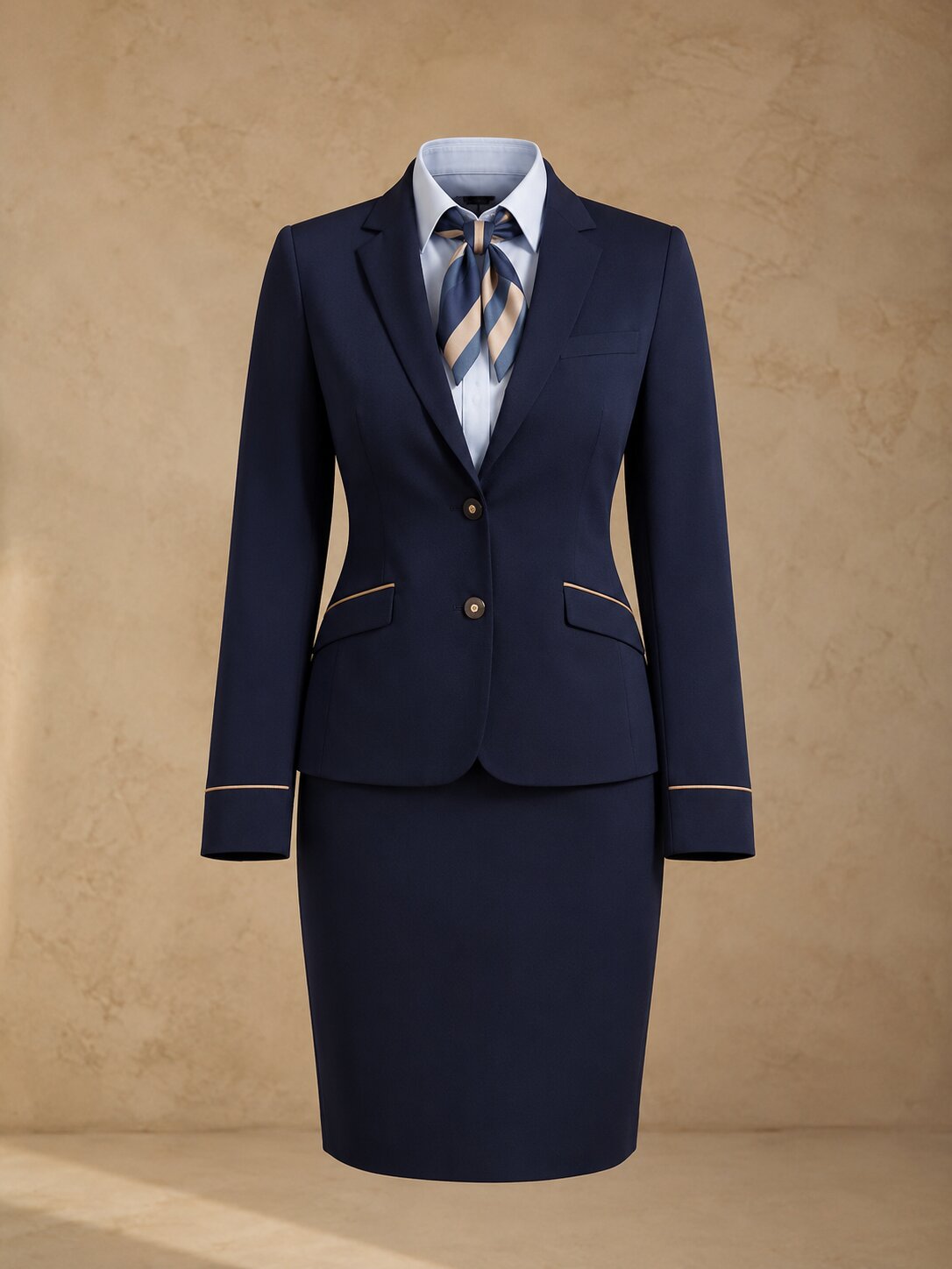 Aviation uniforms — cabin crew, ground staff