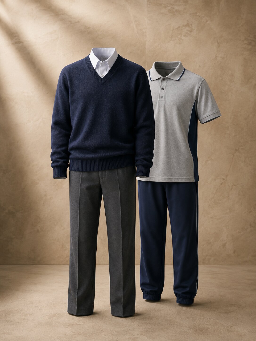 School uniforms — sportswear, house colours